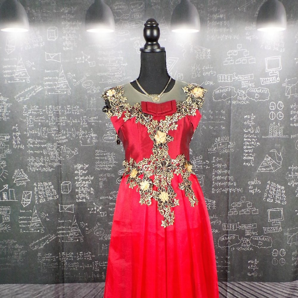 Embellished Sequin Maxi Sleeveless Eve Dress